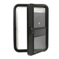 thumbnail image 4 of Tear Drop Trailer Door, Sliding Window Tempered Glass Rubber  Sealing   Aluminum Alloy Sound Insulation  Door  For Replacement, 4 of 8