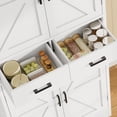 thumbnail image 5 of 66.9" Tall Kitchen Pantry Storage Cabinet, Modern Wooden Pantry Cabinet with 2 Drawers & 6 Side Racks, Freestanding Organizer Cupboard for Dining Room, Living Room, 5 of 11
