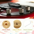 thumbnail image 3 of Uxcell Aluminium Potentiometer Knob, Universal Top Hat Knob Volume Tone Control Knob with Set Screw for Guitar Bass Gold, 3 of 6