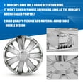 thumbnail image 2 of 4 Pack Hubcap Wheel Cover Replacement for 2011-2018 Volkswagen Jetta,16" Hub Caps Universal Wheel Rim Cover Exterior Accessories,Snap On Car Truck SUV,ABS&PC Material(16-Inch,Chrome), 2 of 7