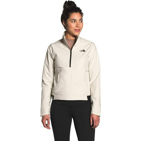 The North Face Women's Jacket Shelbe Raschel Reversible Pullover Fleece Coat, Vintage White, 2XL