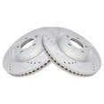 thumbnail image 6 of TRQ Front and Rear Performance Brake Pad & Rotor Kit Brake Pads Brake Rotors Set Ceramic Premium G-Coated Fits Select 2011-2014 Ford Edge 2011-2015 Lincoln MKX, 6 of 6