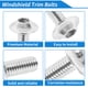 thumbnail image 4 of Tornillos de parabrisas Unique Bargains compatibles con la mayoría de las motos deportivas para Kawasaki, Yamaha, Suzuki, Honda, Ducati, acero inoxidable, goma, tono plateado, 4 of 6