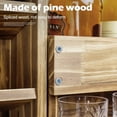 thumbnail image 6 of VigorPro Wall Mounted Wine Rack - Wooden Whiskey Shelf with Stemware Holder & Cork Storage, Home Bar Decor, 6 of 10