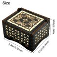 thumbnail image 4 of Caja de música Pursuestar Edelweiss, madera grabada vintage, 4 of 6