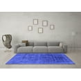 thumbnail image 3 of Ahgly Company Indoor Round Abstract Blue Modern Area Rugs, 7' Round, 3 of 4