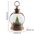 thumbnail image 2 of Christmas Snow Globes Glittering Christmas Music Box Snowman Christmas Trees Battery Operated Christmas Lanterns For Indoor Holiday Table Party Gifts, 2 of 8