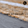 thumbnail image 4 of Jaipur Art And Craft White Border Jute Braided Reversible Carpet Kitchen Area Rug (9x10 Sq ft), 4 of 5