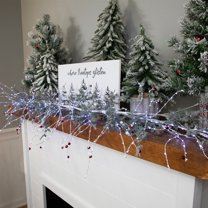 Northlight Pre-Lit Christmas Garland with Jingle Bells - 6' x 6" - Cool White Lights
