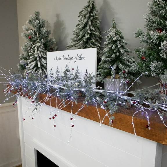 Northlight Pre-Lit Christmas Garland with Jingle Bells - 6' x 6" - Cool White Lights