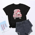 thumbnail image 5 of Meichang Valentines Day Shirts T - Valentines Day pour Femmes, T-Shirt Graphique Cœur d'Amour, Hauts à Manches Courtes, Col Rond Décontracté, T-Shirts, Blouses, Joyeuse Journée, 5 of 5