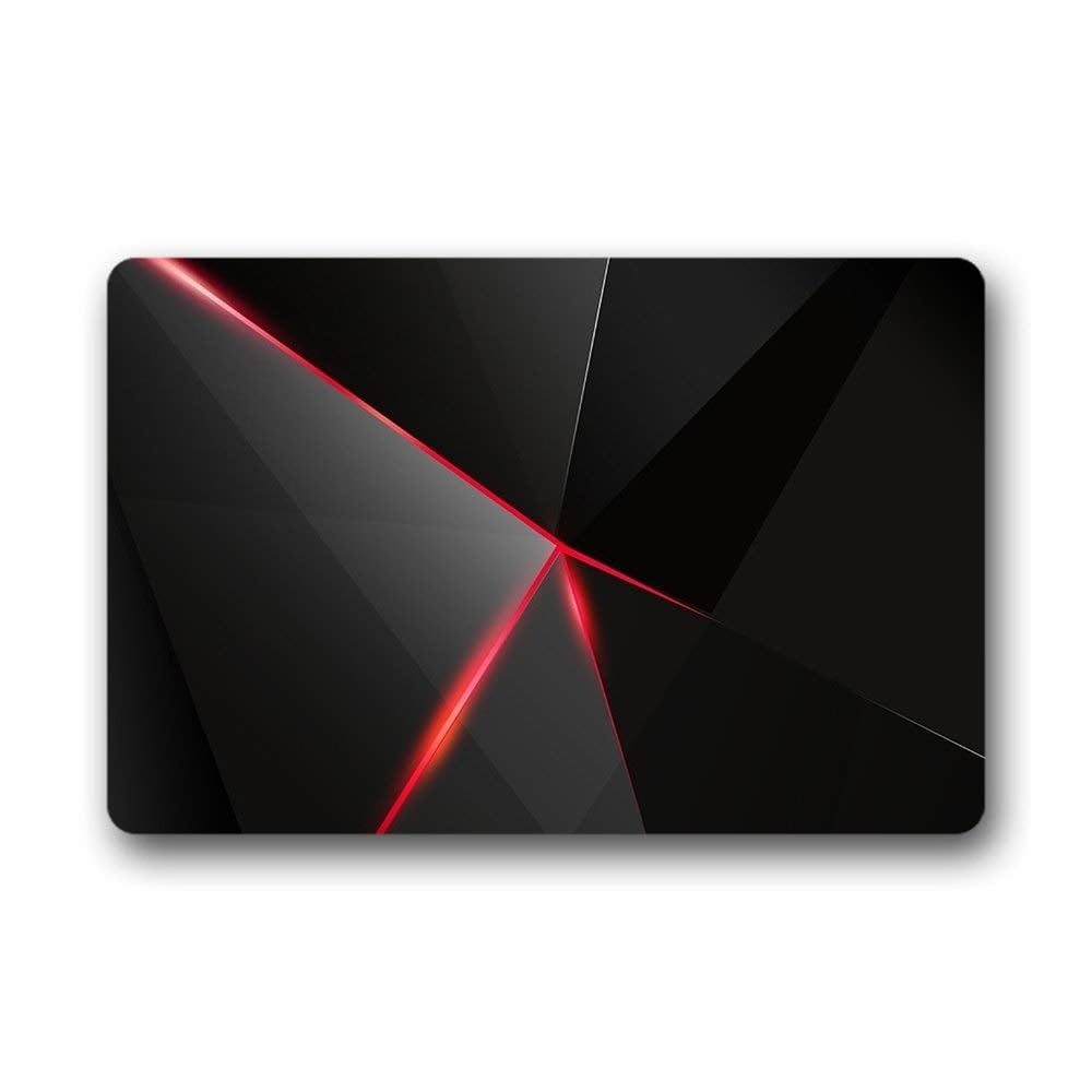 CADecor Black Doormat Indoor Outdoor Floor Rug 30x18 inches - Walmart.com