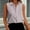 Gray, variant on Women’s Lapel Collar Sleeveless Shirt Fashion Button down Tank Summer Business Work Tops ,Beige,XXL