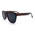 thumbnail image 4 of SA106 Polarized Sport Keyhole Bridge Sunglasses for Men UV400 Lightweight Plastic Matte Tortoise Frame - Black Lens, 4 of 6