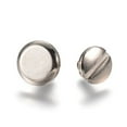 thumbnail image 2 of 40 Set Alloy Screw Rivets Chicago Screws Garment Accessories Platinum 7.5x10mm Knob: 4mm, 2 of 2