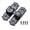 Black, variant on Tibvox Heavy Duty Flip Lock Sliding Swing Security Bolt 90/180 Degree for Barn door