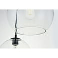 thumbnail image 4 of Baxter 3 Lights Black Pendant With Clear Glass, 4 of 7
