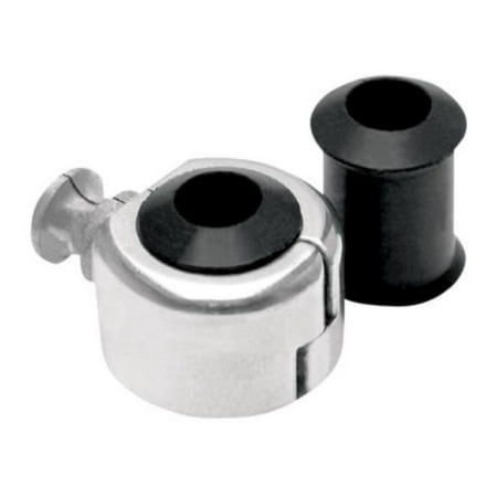 Motion Pro Cable - Motion Pro 11-0049 Cable Clamp - Single Cable Holder For 15/64in., 9/32in., and 11/32in. Cables - Chrome