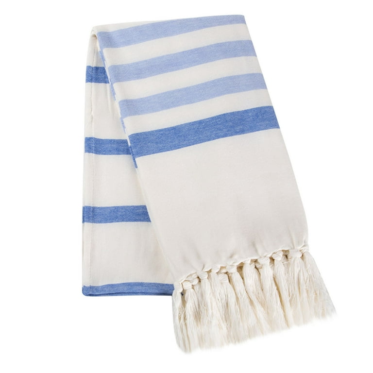 SOLTAKO XXL 2x Turkish Beach Towels - Quick Dry - Sand Free - Oversized Fouta Peshtemal - 100% Cotton - Hand Woven Bath Towel - Light Blanket