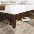 thumbnail image 6 of Solid Wood Platform Bed Frame with Wooden Slats Support 7.3-Inch Underbed Storage Noise-Free Design Easy Assembly Natural Wood Finish, 6 of 8