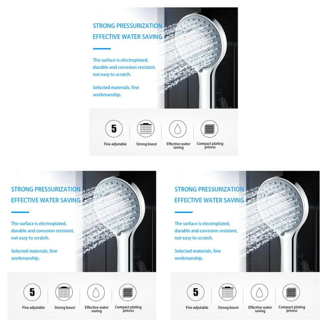 maskred Portable Multi-modes Adjustable Plating Replacing High Pressure Sprayer Household Toilet Sprinkler Type1 3Set
