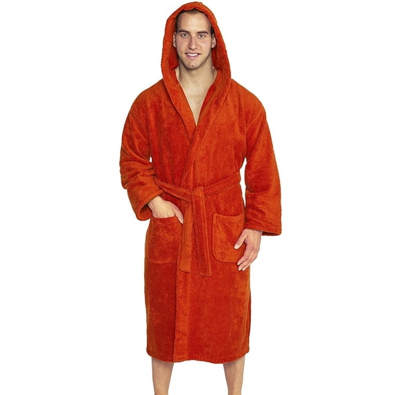 Hooded Terry Bathrobe Unisex, 100% Combed Pure Turkish Cotton, Made in Turkey …