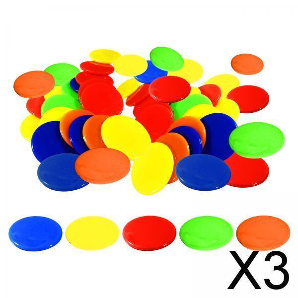 Paquete de 2-4 marcadores de discos para contar fichas de póquer, 100x, marcadores de fichas de bingo para fiesta 3 piezas