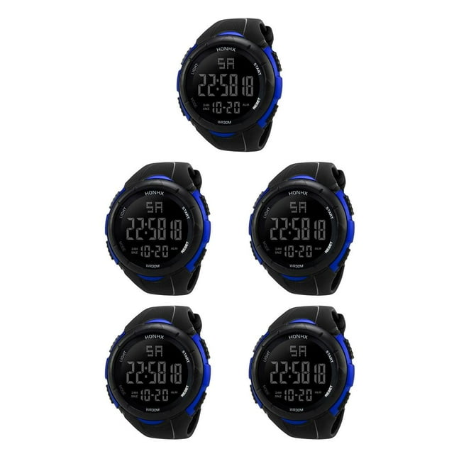 Qarigey Man Watch Waterproof Stylish Sports Date Outdoor Birthday Watches Electronic Indoor Wristwatch Display Festival Home Gifts Type2 NO2 Qarigey CBP035318
