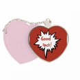 thumbnail image 1 of Daily Language chat Lucky bendición Bolsa de viaje Mirror maquillaje corazón rosa, 1 of 4