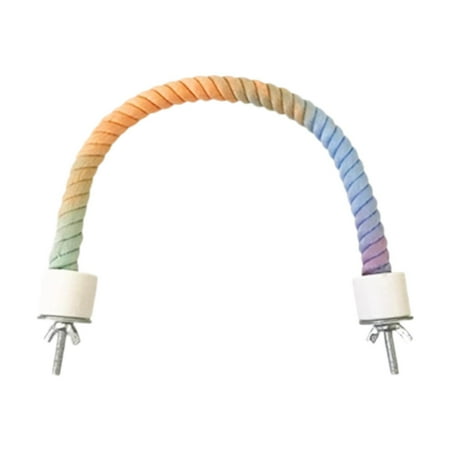 TOOYFUL Bird Rope Perch Cotton Parrot Climbing Rope for Cockatiels Budgies Parakeets A