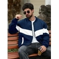 thumbnail image 3 of Fexilor Men's Bomber Jacket Casual Zipper Coat with Pockets Winter Windproof Jacket, 3 of 7