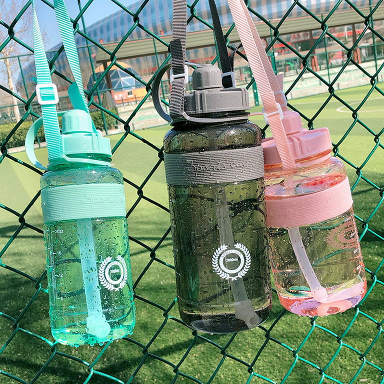 Water Bottle Large Capacity 3l Super Large Straw Cup Portable Dinkware  Plastic Space Cup Drink Bottle Outdoor Sports Kettle