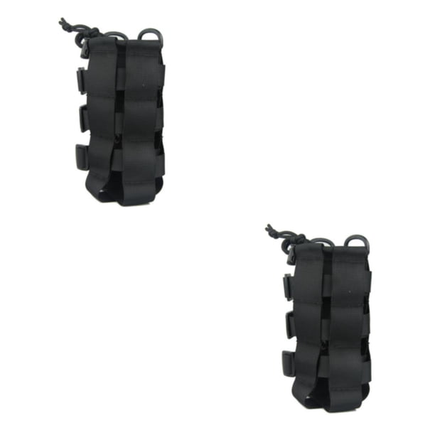 Toystoory Bolsa de botella de agua de viaje al aire libre de 2,5 l, cordón ajustable, bolsas de agua ligeras, teteras, portador negro de 2,5 l Negro 2.5L 2Conjunto
