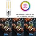 thumbnail image 5 of Paquete de 10 bombillas LED E17 regulables de 5 W para estufa de microondas, equivalente a 40 W incandescente, 6000 K luz blanca diurna, compatible con hornos de microondas Whirlpool Maytag GE Kenmor JAMW Sencillez, 5 of 5