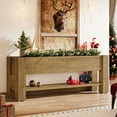 thumbnail image 5 of Tribesigns 63" TV Stand for 55/60/65/75-Inch TVs, Farmhouse Entertainment Center with Drawers and Large Storage Shelves, 5 of 10