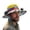 Z5-Yellow, variant on 2026 Foot Ball Event Fan Solar Fan Hat, Wide Brim Sun Hat with Two Fans,Rechargeable UV Protection Hat for Sports Events Outdoor,One Size