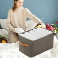 thumbnail image 6 of Large Storage Basket with Steel Frame | Thickened Non-Woven Fabric Clothes & Toy Organizer Box | Multi-Size Options for Dorm & Home Organization, 6 of 6