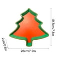 thumbnail image 3 of Wholesale karymi Christmas Tree Cookies Plate Green Orange Dish Serving Tray Holiday Dinnerware Festive Table Decor Gift Christmas Decorations Best Sellers up to 60% off, 3 of 9