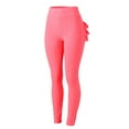 thumbnail image 4 of Ramiter Sweatpants Women Yoga Leggings Workout High Waist Tummy Control Ruched Booty Pants M,Pink, 4 of 4