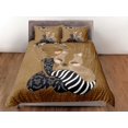 thumbnail image 3 of Conjunto de funda nórdica marrón lindo niños colcha, ardilla dormitorio ropa de cama con, 3 of 4