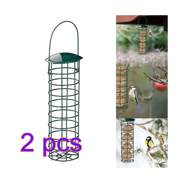 Under 20 Tube Bird feeders for Outdoors Hanging Metal Bird Suet Feeder