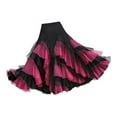 thumbnail image 1 of latino Vestido de oriental Traje de enagua larga Ropa de mujer Negro rosa rojo Hugo Vestido de baile latino, 1 of 8