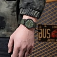 thumbnail image 2 of Men's Luminous Running Alarm Clock Watch, 1Pc, Outdoor Sports Military Style Wristwatch With Luminous Hands, Alarm Function, Nylon Strap, 24-Hour Dial Display, 2 of 3