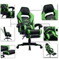 thumbnail image 2 of Gaming Chair with Footrest and Reclining Backrest, Racing Style High Back Office Chair, 2 of 7