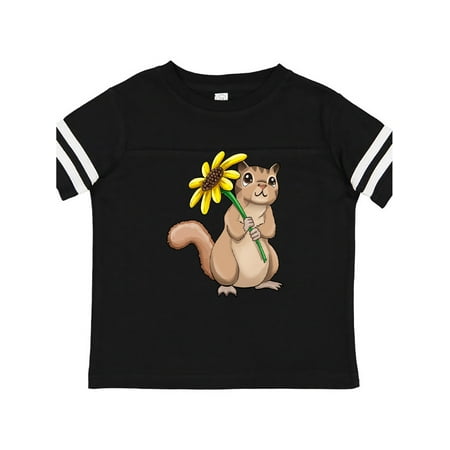

Inktastic Cute Chipmunk with Sunflower Gift Toddler Boy or Toddler Girl T-Shirt