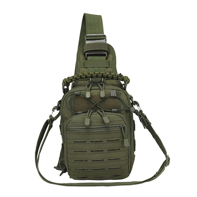 Bolsa de pecho jinwen mochila de utilidad para Ciclismo Trekking verde