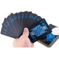 thumbnail image 2 of Geer Enterprise Premium Plastic Pvc Playing Cards Black Color For Adults - Highly Flexible, Durable Playing Cards With Great Slip & Design | Waterproof Playing Cards, 52+2 Cards, 2 of 5