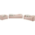 thumbnail image 5 of Meridian Furniture Kali Pink Faux Shearling Teddy Fabric Chair, 5 of 15
