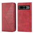 thumbnail image 3 of Tarise for Google Pixel 7 Pro Phone Case, PU Leather Shockproof Flip Folding Kickstand Card Holder Pocket Wallet Wrist Strap Handbag Magnetic Closure Case Cover for Google Pixel 7 Pro 6.7 inch, Red, 3 of 9