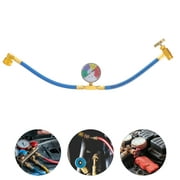 Recharge Hose WINOMO Air Conditioning Refrigerant Charging Hose with Gauge for Car (1/2 Thread for American and Europe)